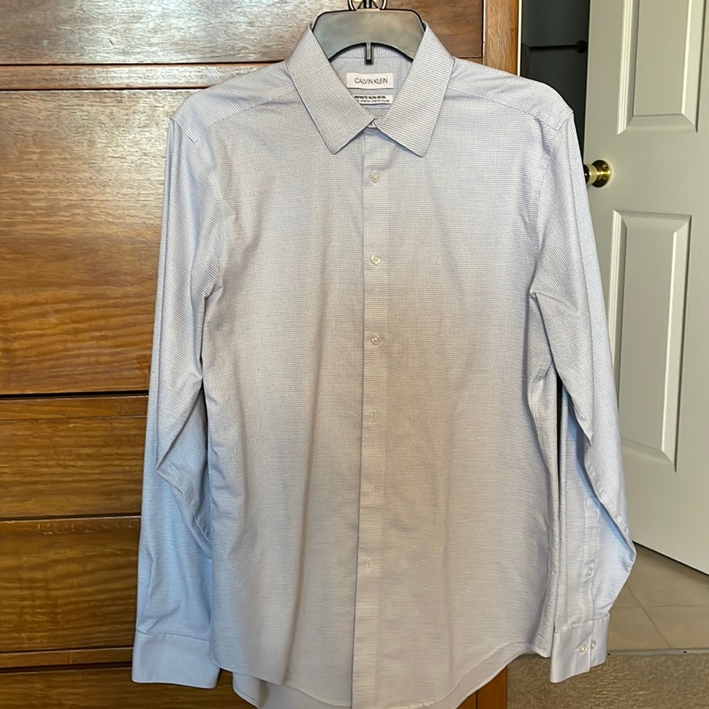Mens Calvin Klein slim fit dress shirt